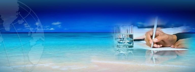 Beach scene with other elements - decorate - slide