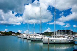 ships in a harbour - decorative
